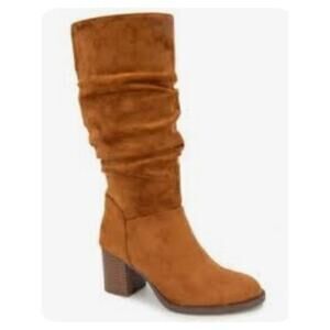 NEW Kenneth Cole Reaction Women's Sonia Slouch Boots brown faux suede size 7.5